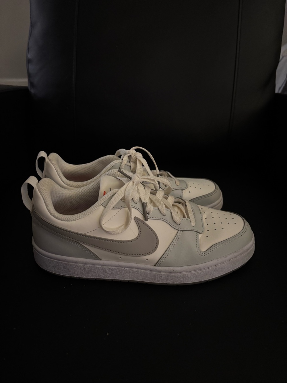 Nike Women’s Low-Top Sneakers in White and Light Gray